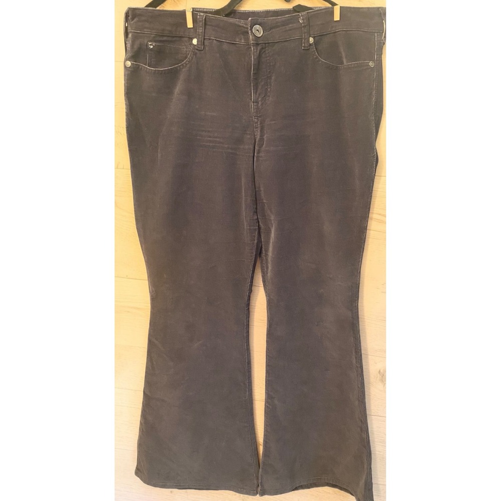 Ariat Flare Stretch Western Gray Corduroy Women's Pants Size 34R